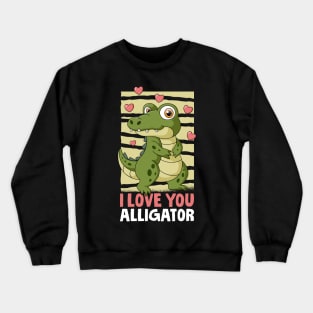 Funny Alligator Lover and Zookeeper Kids Crocodile Gator Crewneck Sweatshirt